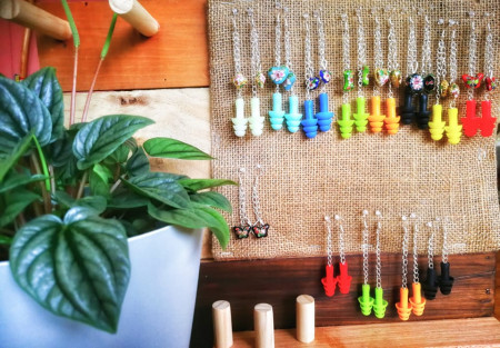 Image of a range of recycled earrings