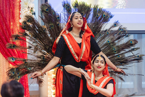 Performers at the Diwali celebration in Parliament