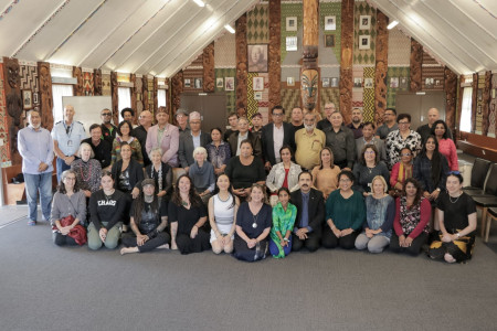 Image of the Multicultural New Zealand at the visit to the Treaty Grounds in Waitangi 2021.