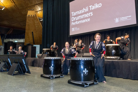 Tamashii Taiko Drummers Performance from the cultural event