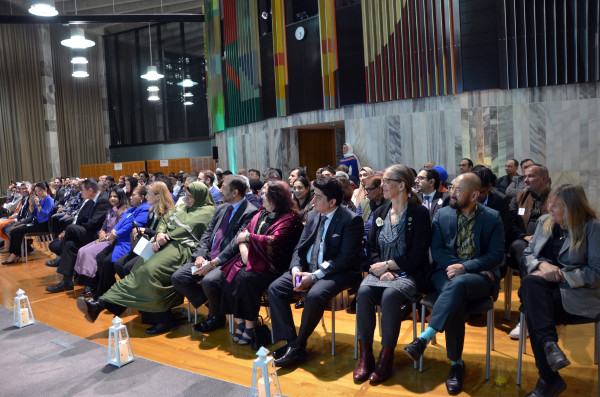 Image: Attendees at the Eid function in Parliament